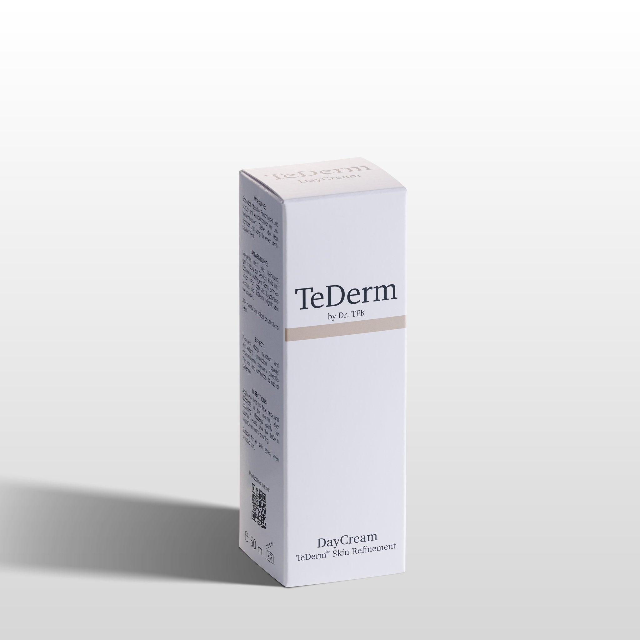 TeDerm DayCream angled view – jar from side angle