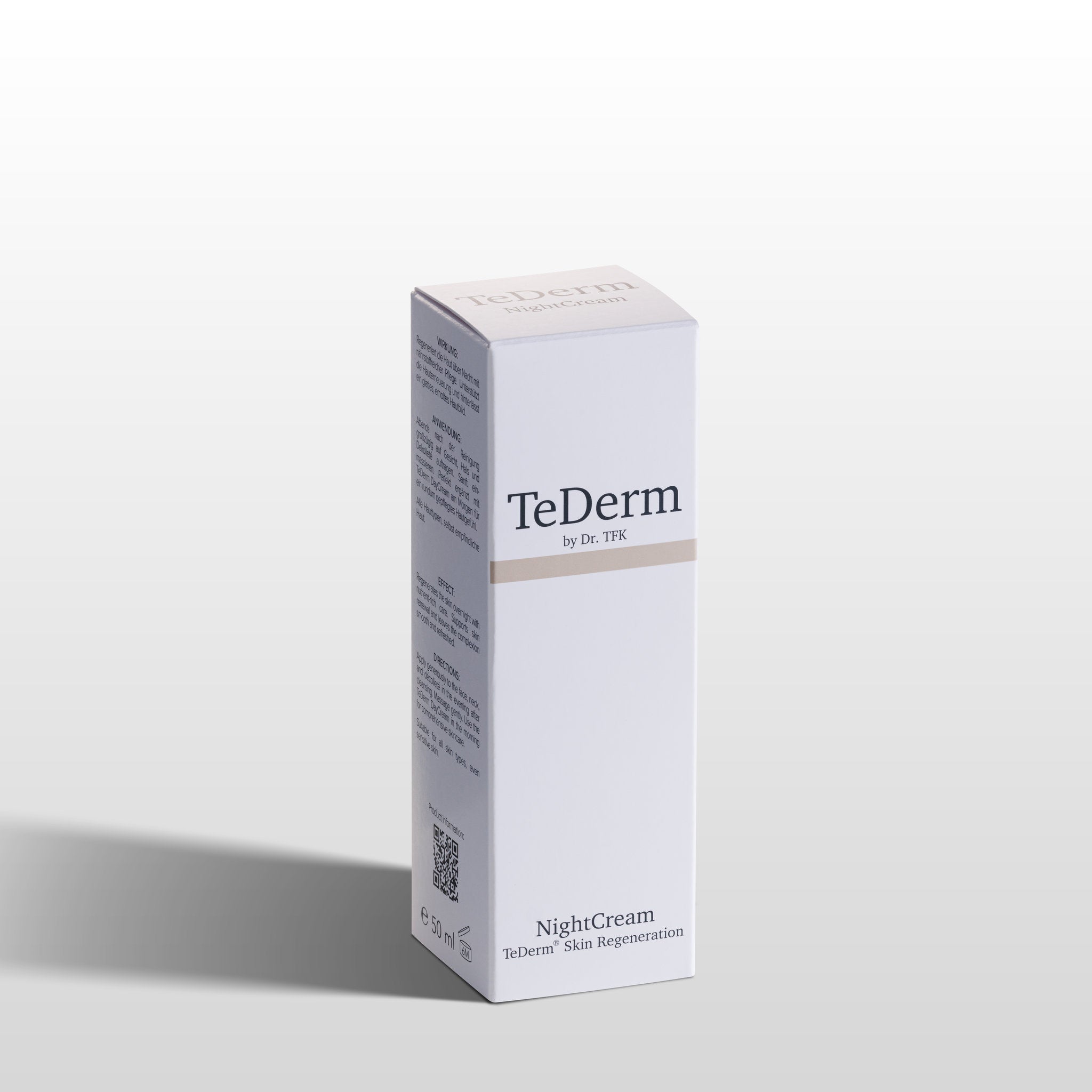 TeDerm NightCream angled view – jar from side angle