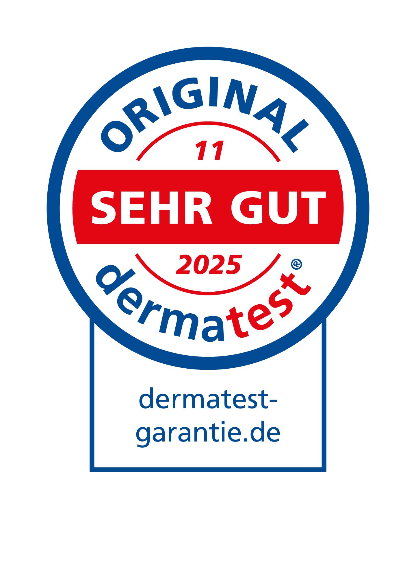 Dermatest seal November 2025 – clinically tested